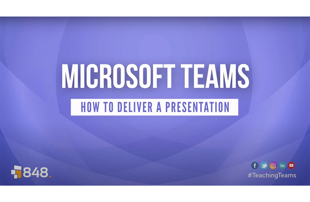 How to deliver presentations using Microsoft Teams