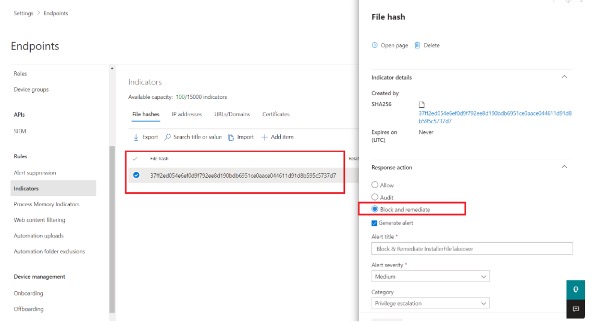 File Hash example