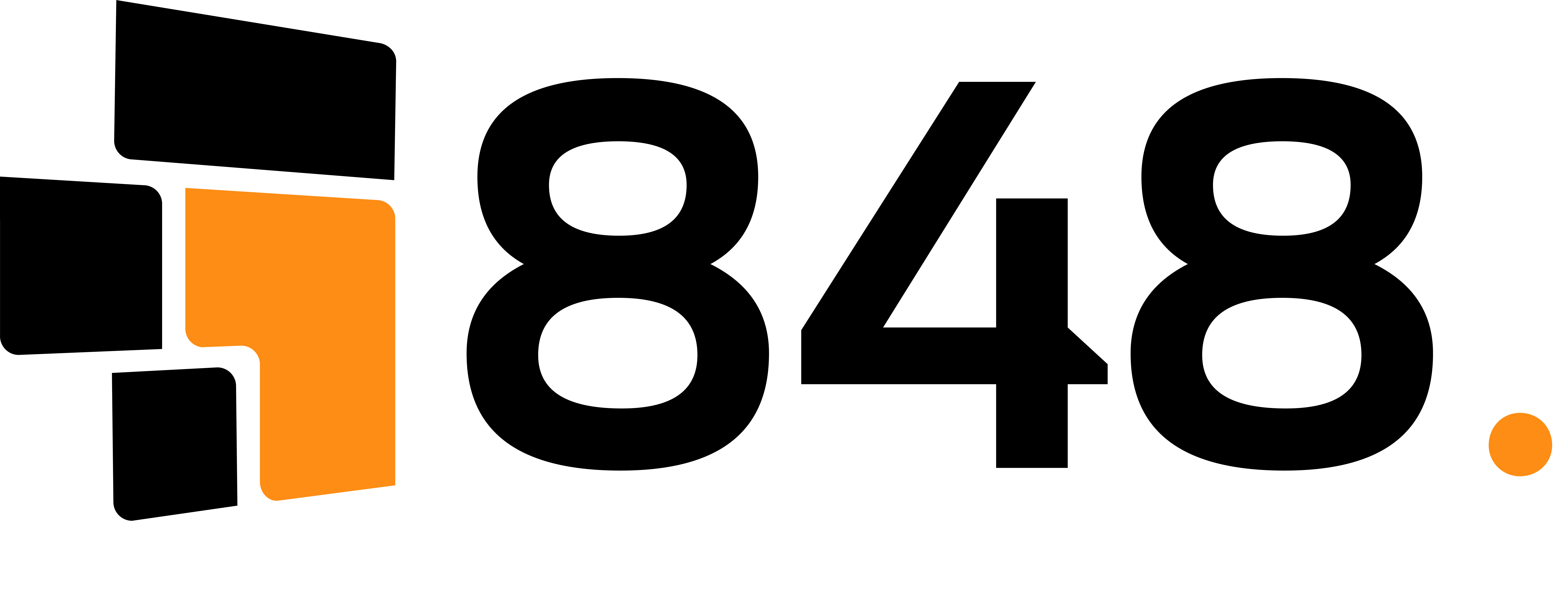 848 Logo Black and Orange for Web