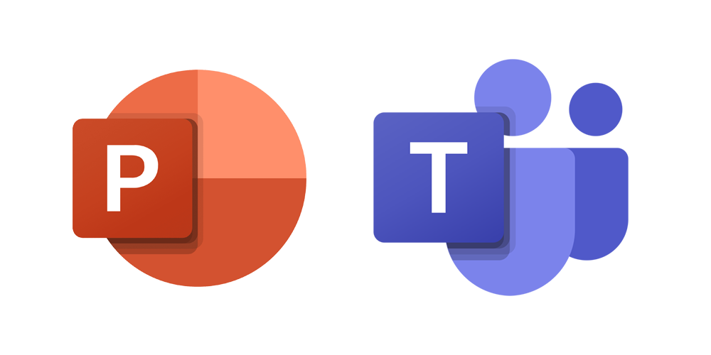 Microsoft PowerPoint and Microsoft Teams logo