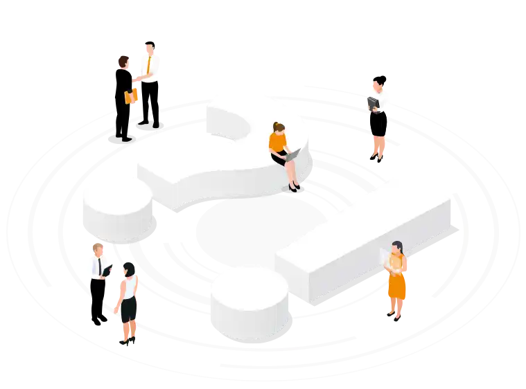 FAQ isometric vector