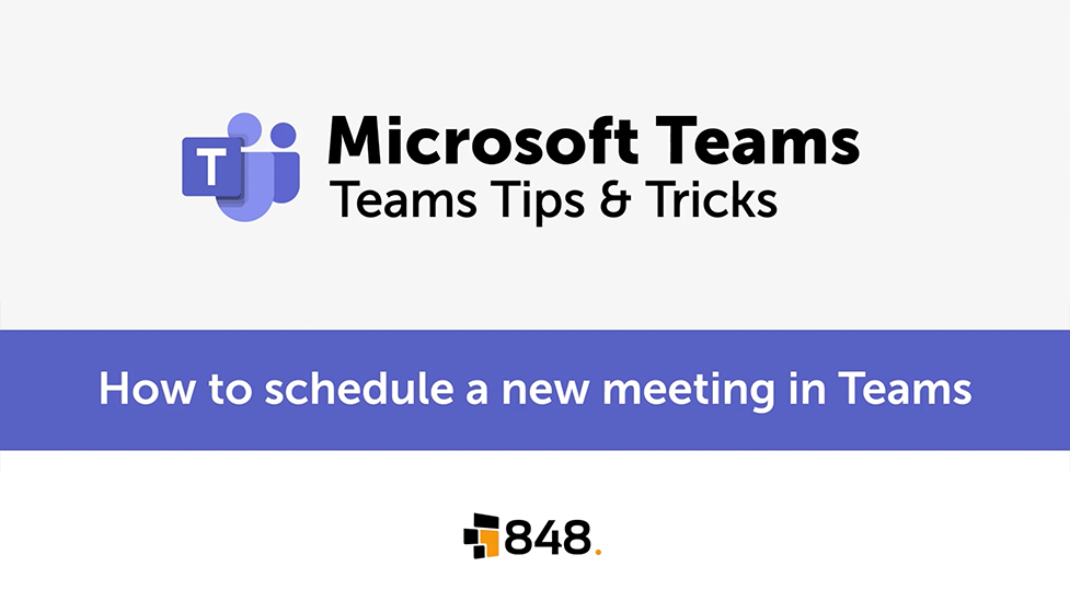 How to Schedule a New Meeting in Microsoft Teams