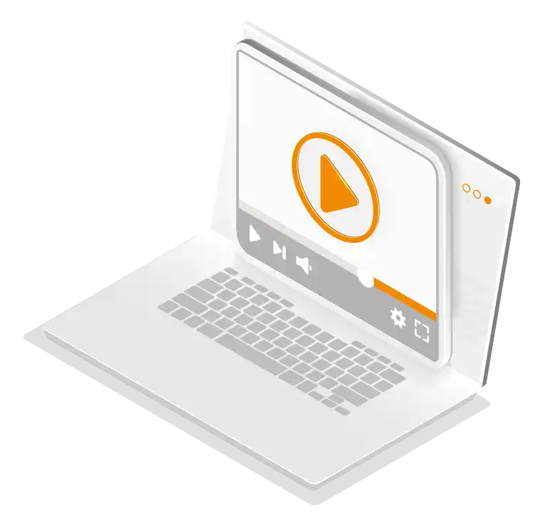 videos and webinars isometric vectors