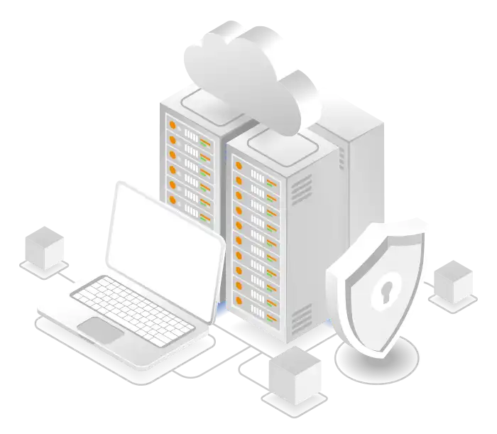 Cybersecurity isometric vector