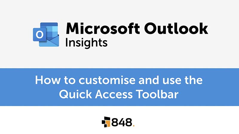 Microsoft Outlook Insights Quick Access Toolbar thumbnail